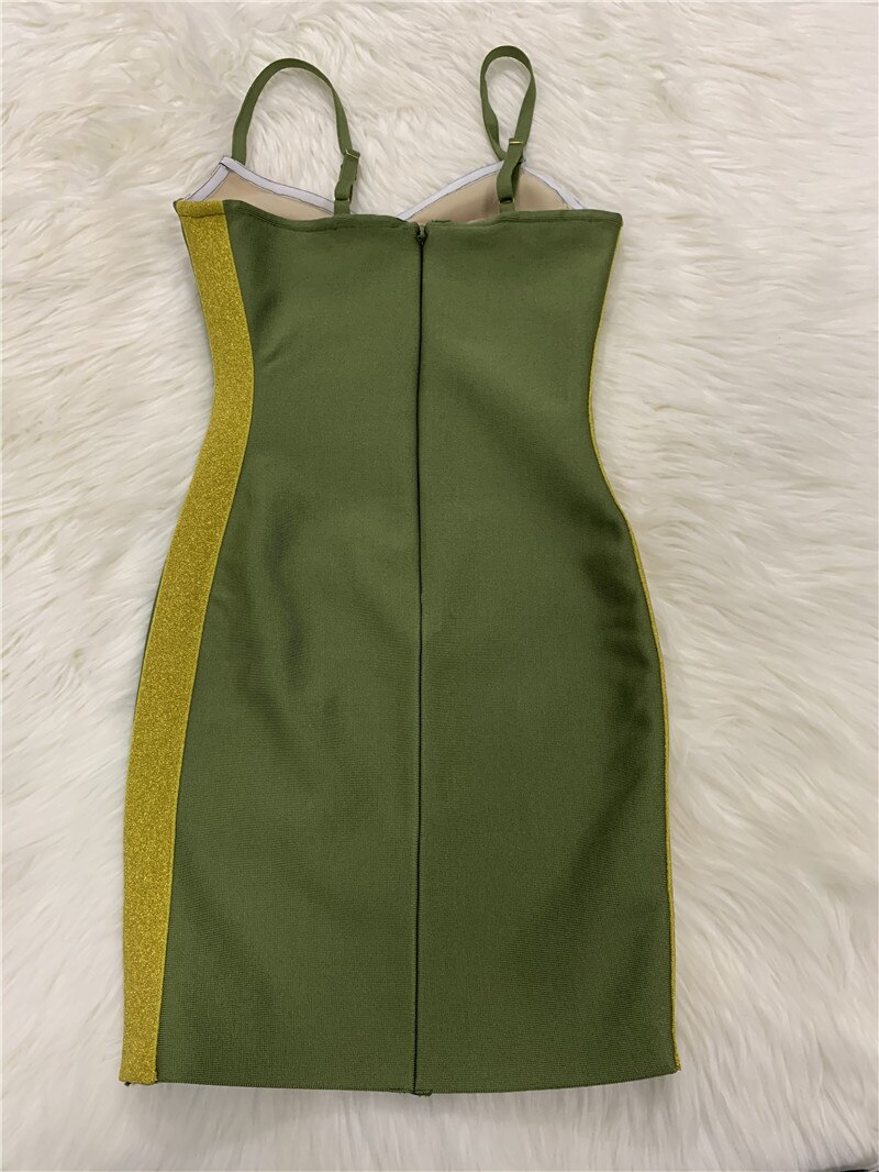 High Quality Bandage Dress Wholesale Sexy Spaghetti Straps Celebrity Women Night Party Dress Vintage Vestios Kim Style 4